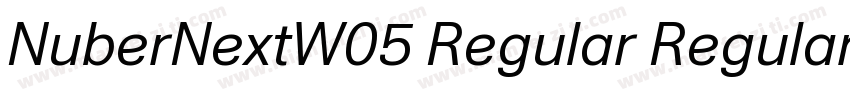 NuberNextW05 Regular Regular字体转换